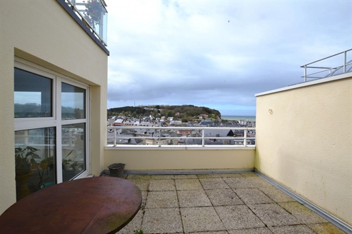 Appartement vue mer St Valery en caux avec terrasse