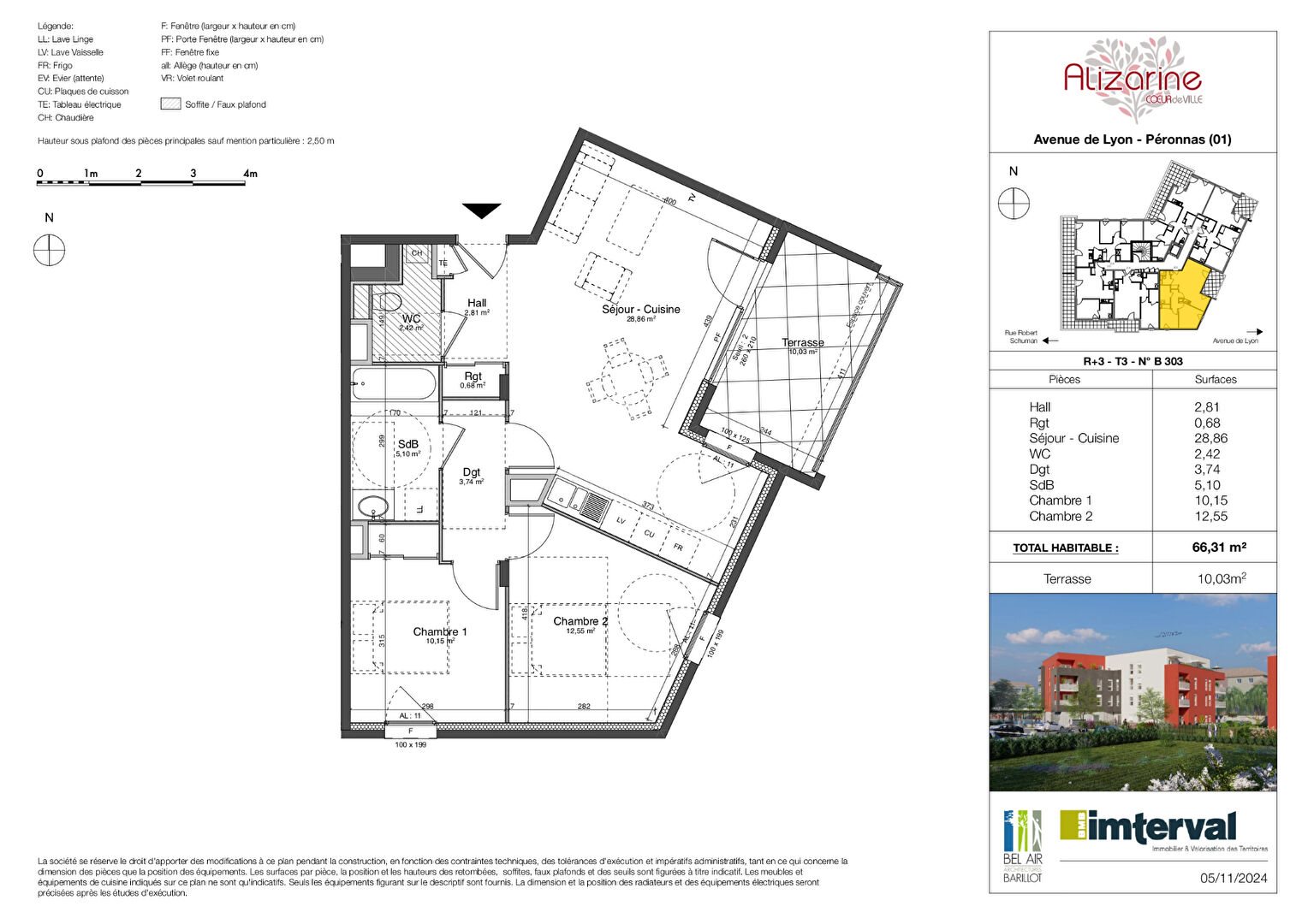 Appartement à vendre, 78m², Péronnas