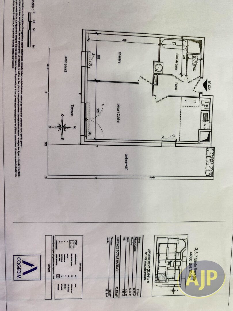 Appartement à louer, 45m², Sautron