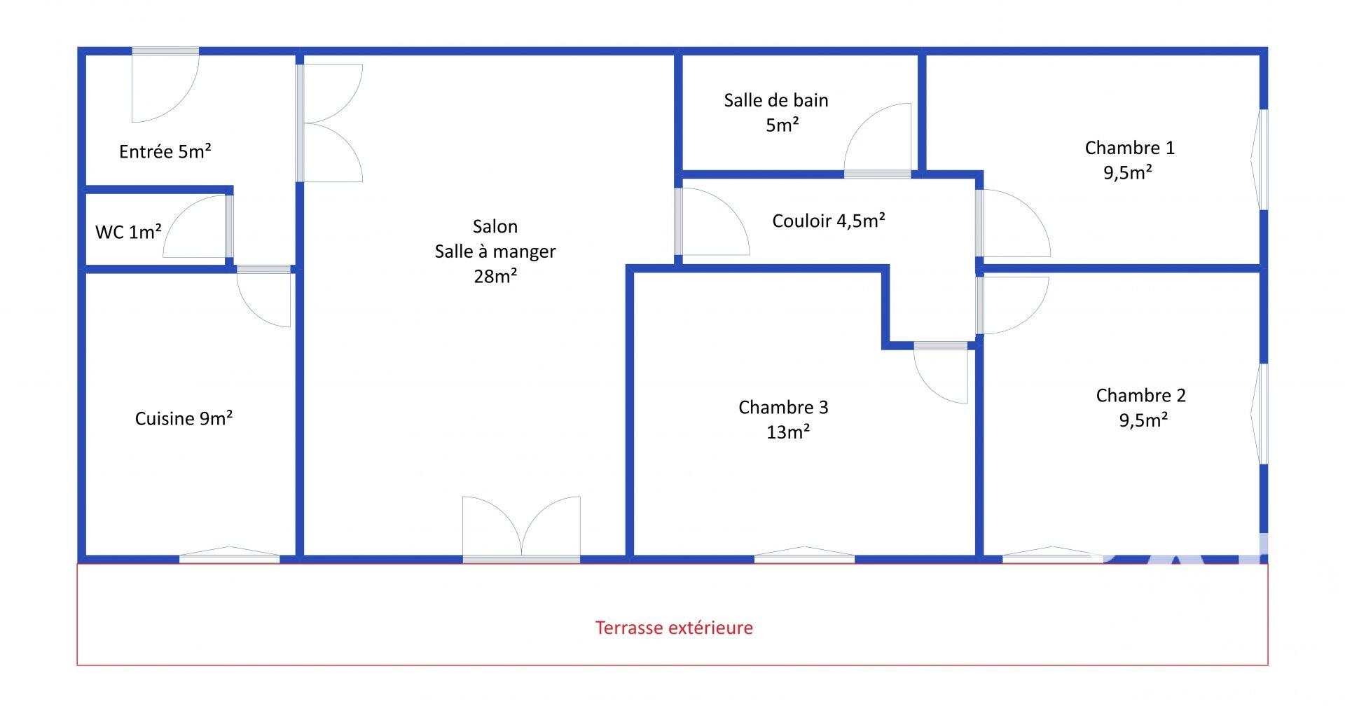 Appartement à vendre, 84m², Groslay