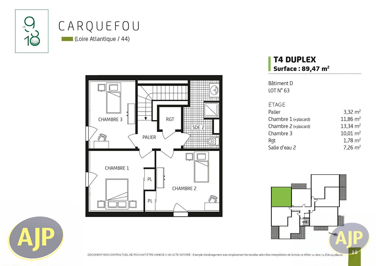 Appartement à vendre, 89m², Salles