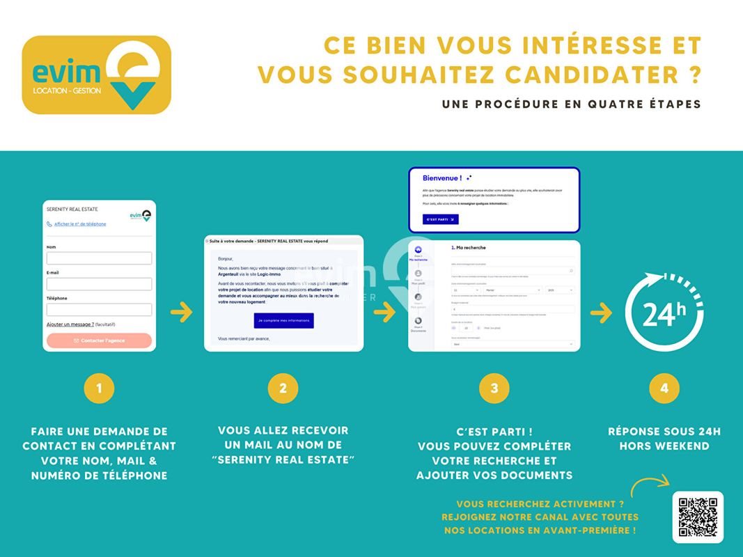 Appartement à louer, 45m², Persan