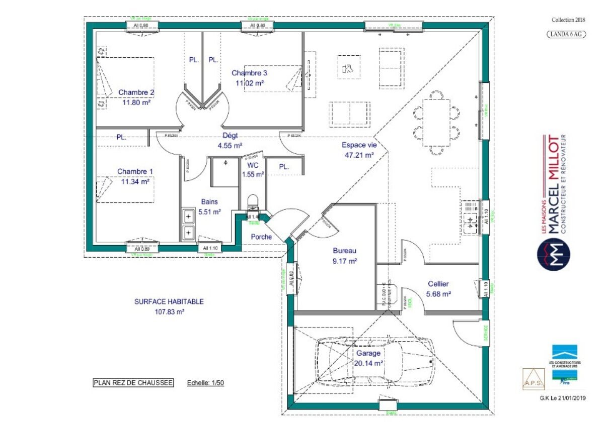 Maison à vendre, 107m², Le Vigen