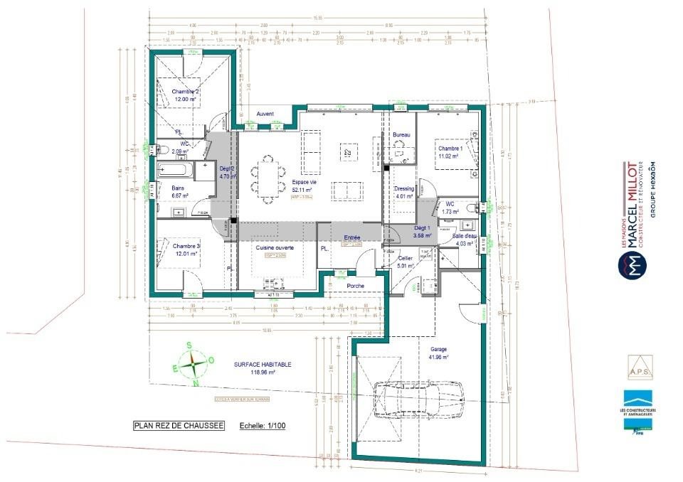 Maison à vendre, 120m², Aureil