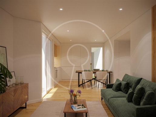 Neue 2-Zimmer-Wohnung mit Balkon in einer Wohnanlage in Grândola