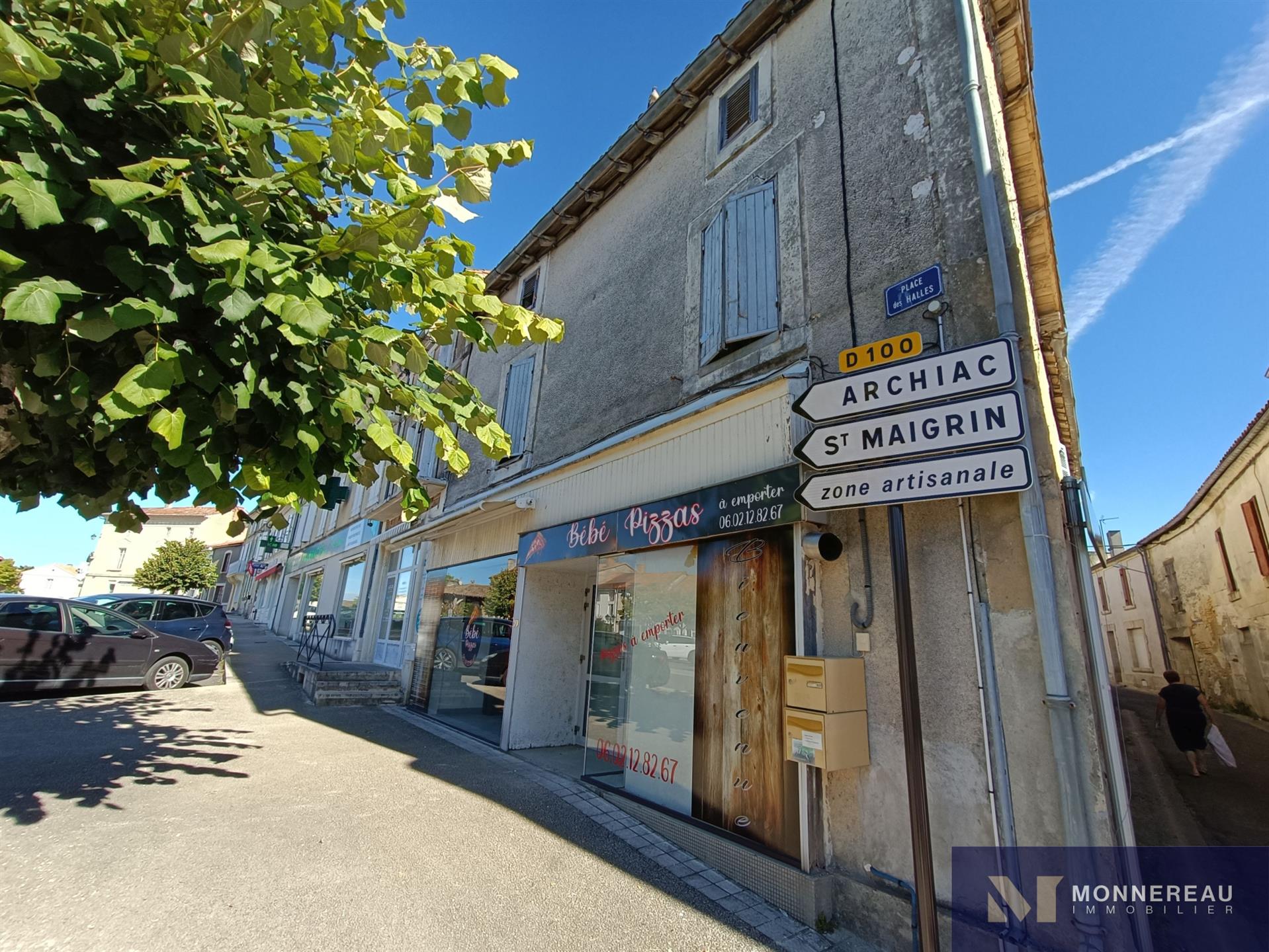 Commercial Local Building And Large Residential House