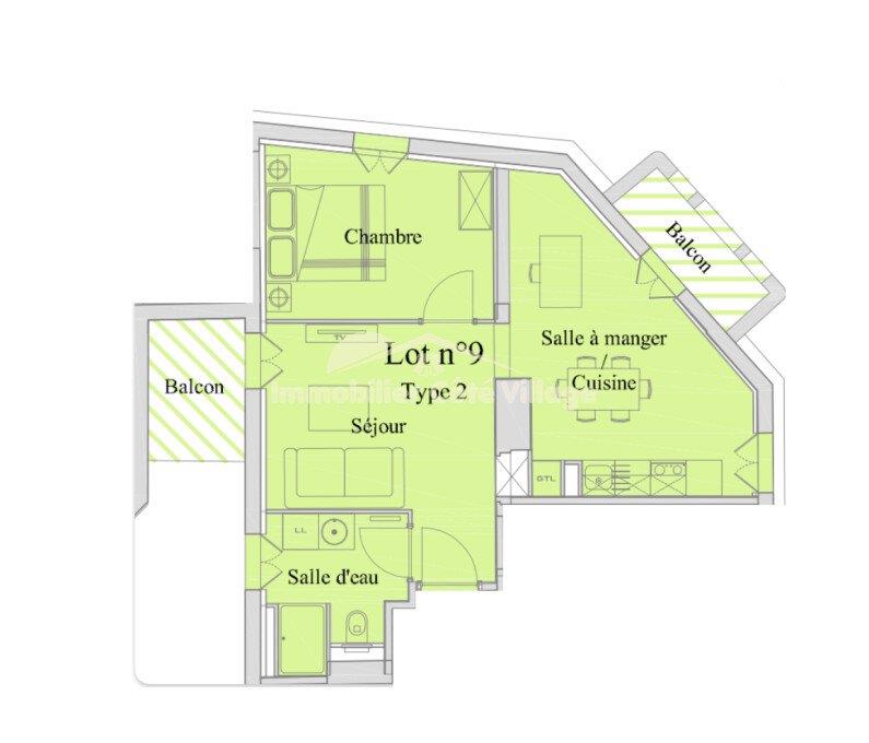 Appartement à louer, 46m², Nice