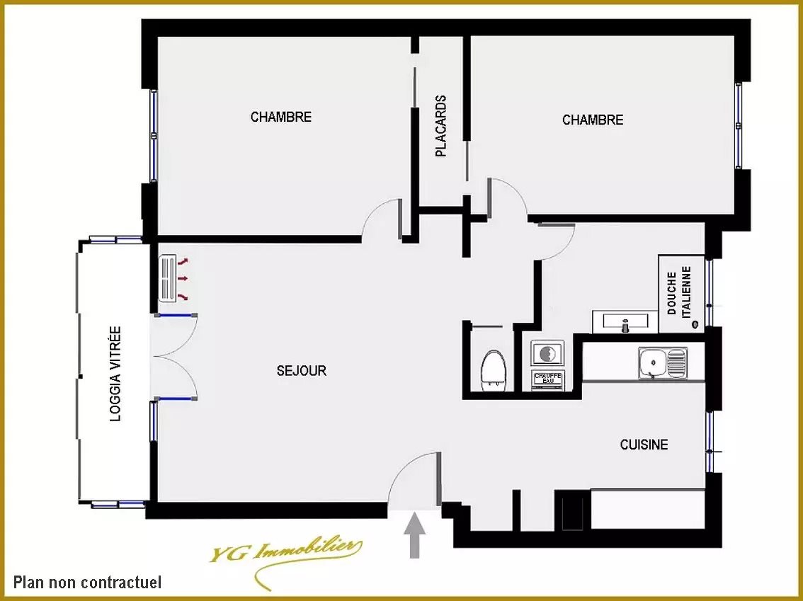 Appartement à vendre, 52m², Toulon