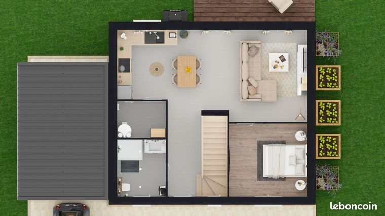 Maison à vendre, 82m², Grugies