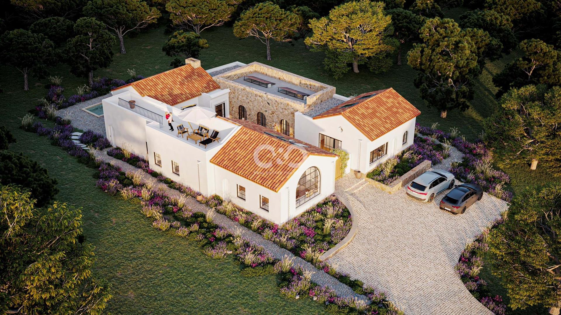 2,8 Hectares de Terreno com licença de construção e projeto a 5 minutos do centro da Luz