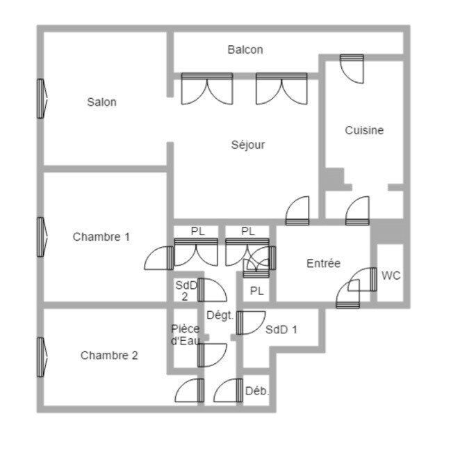 Appartement à vendre, 93m², Reims