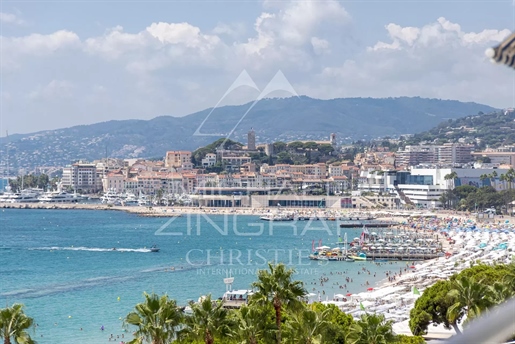Cannes - Croisette - Appartement 3 pièces vue mer panoramique