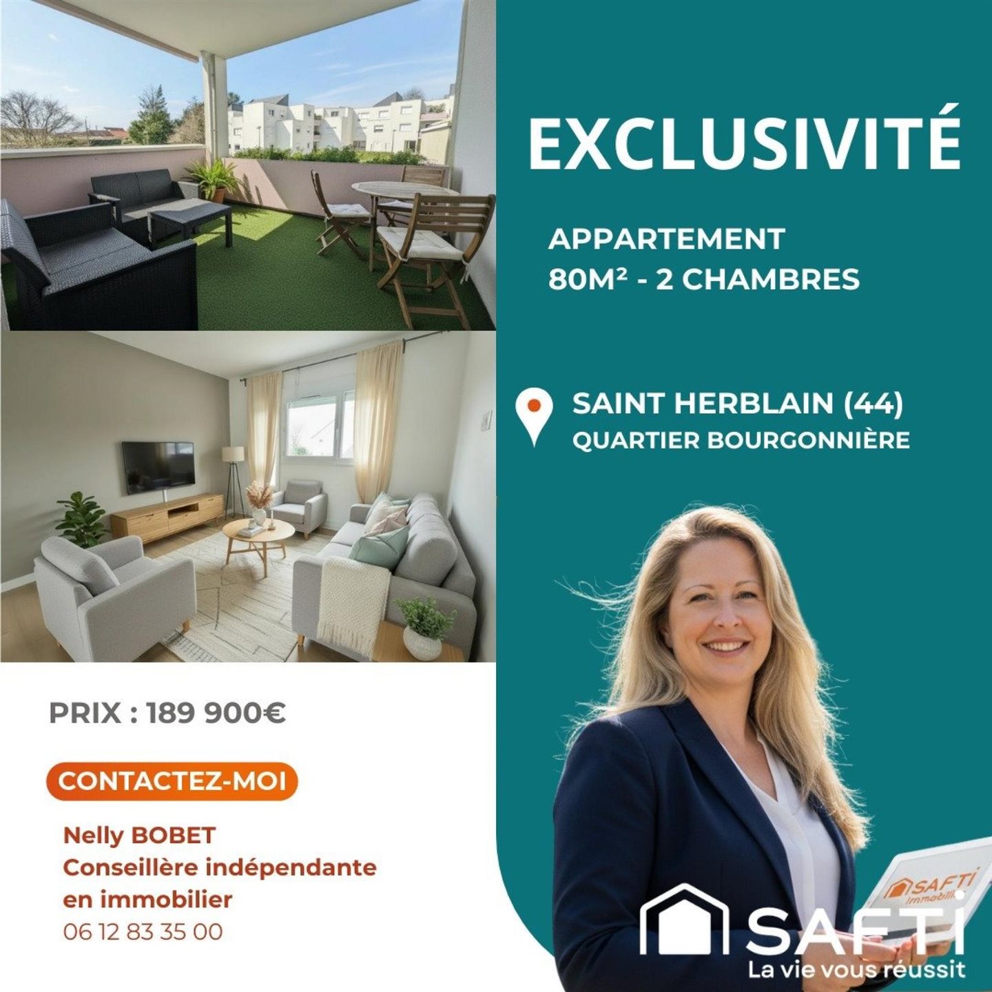 Appartement à vendre, 80m², Saint-Herblain