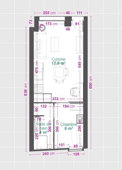 Appartement à vendre, 28m², Châtel-Guyon