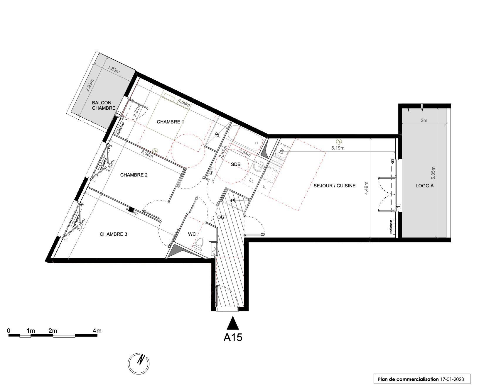 Appartement à vendre, 80m², Montpellier