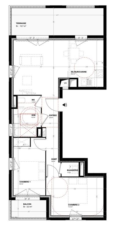 Appartement à vendre, 58m², Clermont-Ferrand