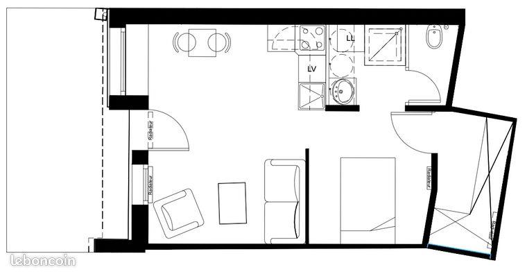 Maison à louer, 34m², Saint-Michel-Chef-Chef