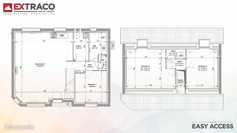 Maison à vendre, 86m², Beaussault