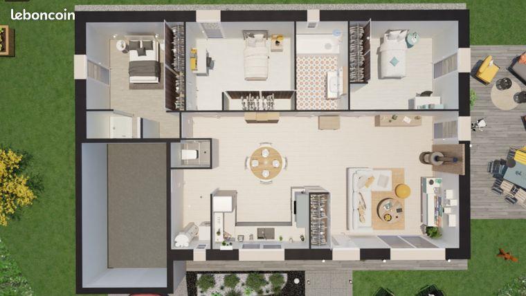 Maison à louer, 84m², Levier