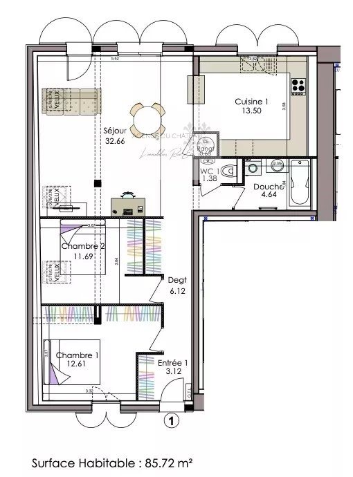 Appartement à vendre, 86m², Alex