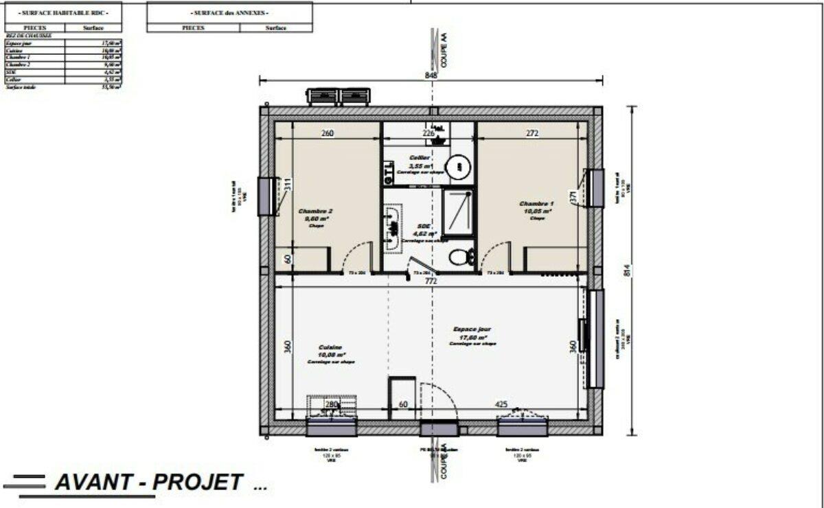 Maison à vendre, 55m², Ancinnes