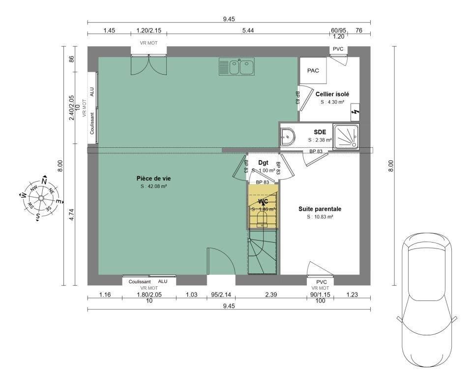 Maison à vendre, 120m², Doudeville
