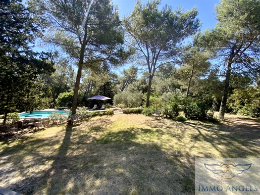 Nîmes, privileged area 10 room house 288m, swimming pool and its park.