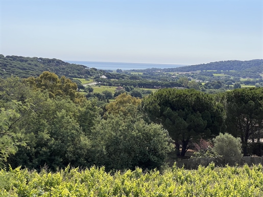 Very rare opportunity in Ramatuelle - Large building plot with panoramic views over countryside down