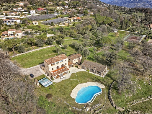 Magnificent Proven&ccedil al Mas located on the residential heights of Saint-Jeannet, enjoying a spe