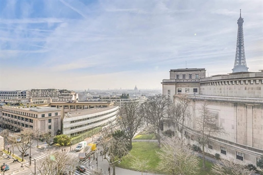 Paris 16th iconic Eiffel Tower view apartment, steeped in character and charm, 350 m2 of living spac