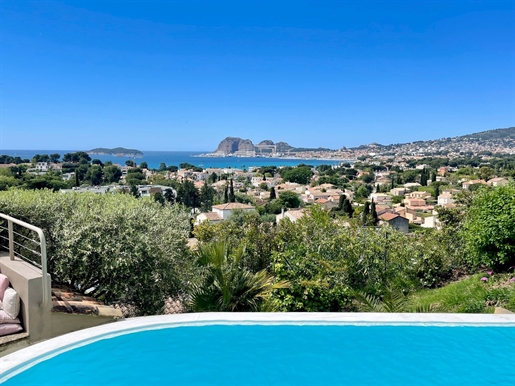 A superb south facing renovated villa in a dominant position with a splendid sea view overlooking th