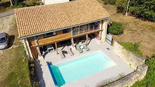 Detached country house with gite and pool