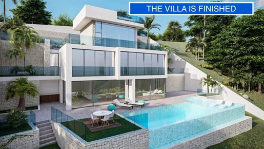 Key-Ready new build villa with panoramic sea views for sale in Altea Hills