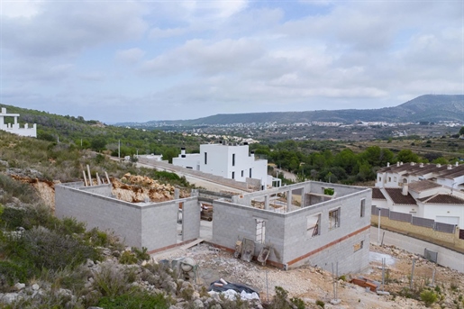 Modern villa under construction in Raco de Nadal, Benitachell