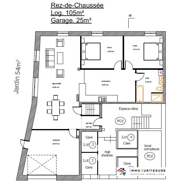 Appartement à vendre, 131m², Huttenheim