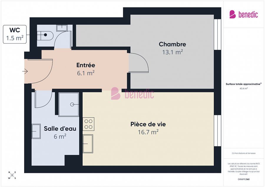 Appartement à vendre, 42m², Talange