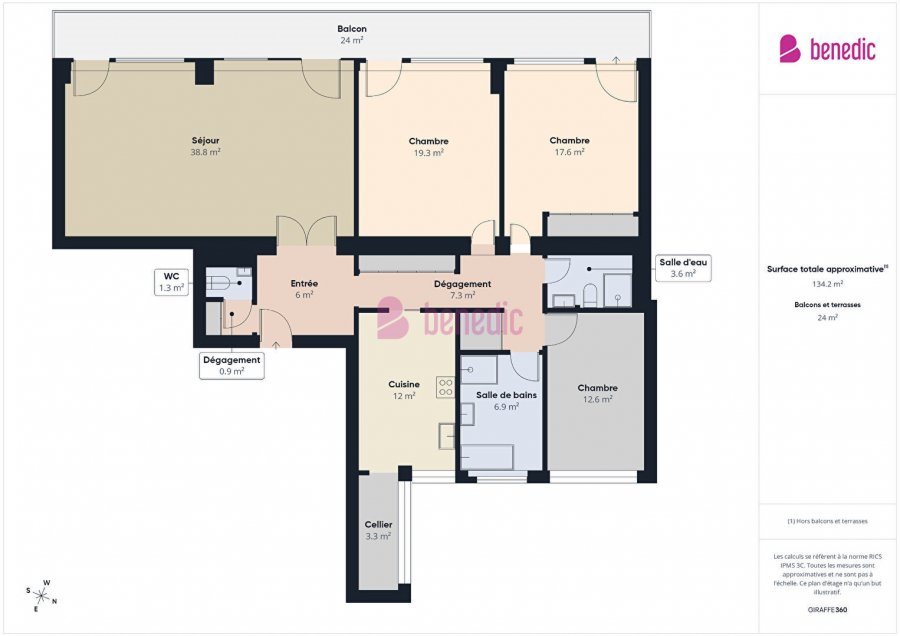Appartement à vendre, 127m², Montigny-lès-Metz