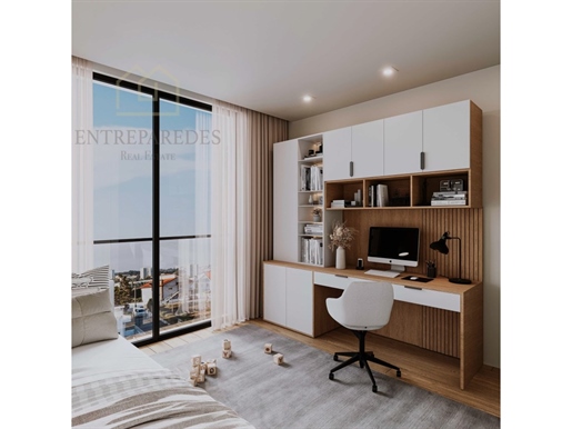 2 bedroom apartments with balcony and garage for sale in São Mamede De Infesta, Porto, Portugal Ab