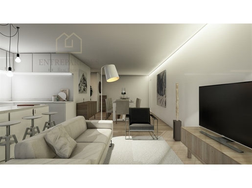 Achetez un appartement 2+1 chambres avec terrasse 64m2, garage double et stockage à São João da Made