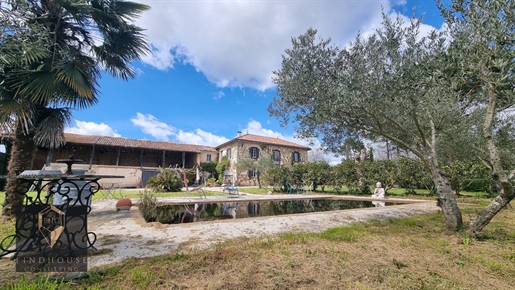 独特的财产，享有全景的比利牛斯山，11公顷没有视线干扰