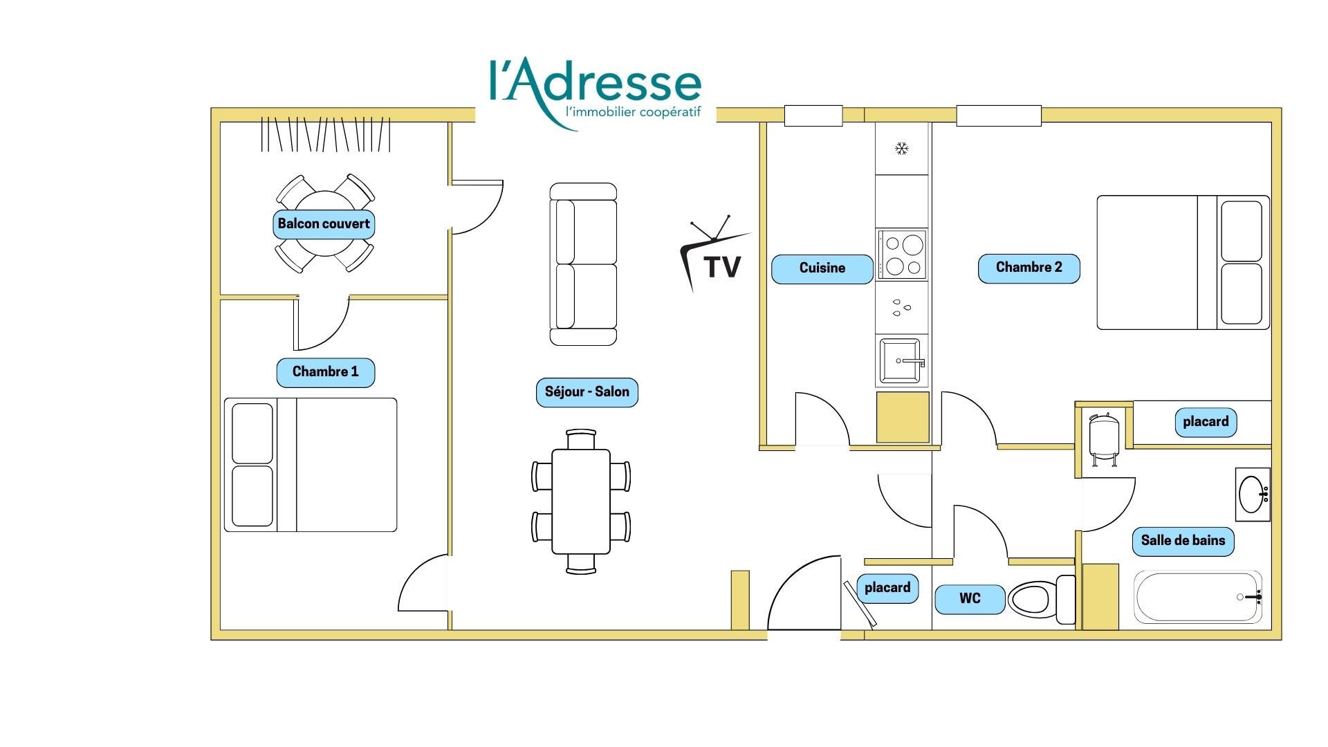 Appartement à vendre, 55m², Plaisance-du-Touch