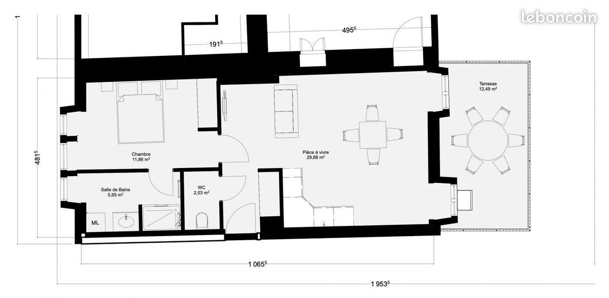 Appartement à vendre, 50m², Besançon
