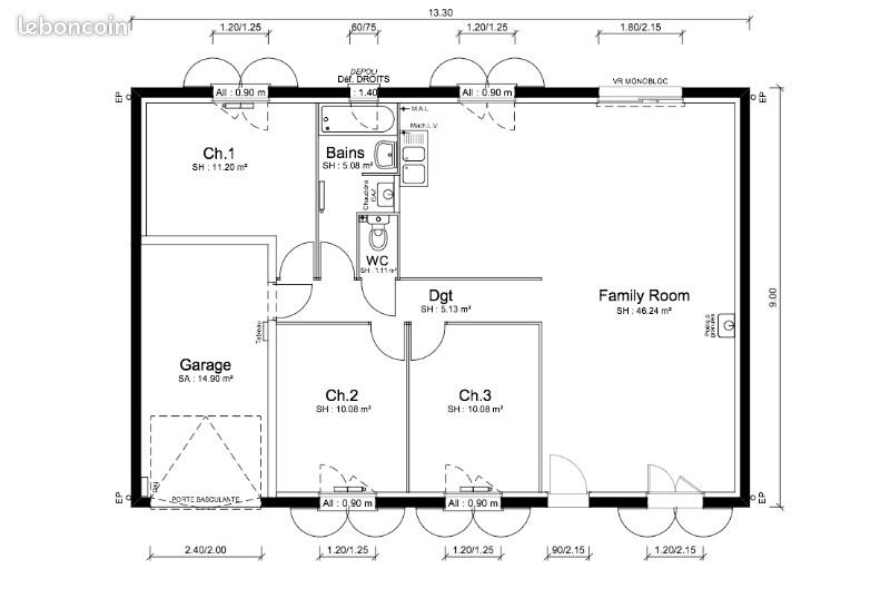 Maison à vendre, 88m², Saint-Barthélemy-de-Beaurepaire