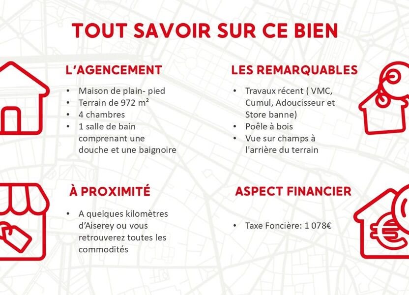 Maison à vendre, 92m², Bessey-lès-Cîteaux