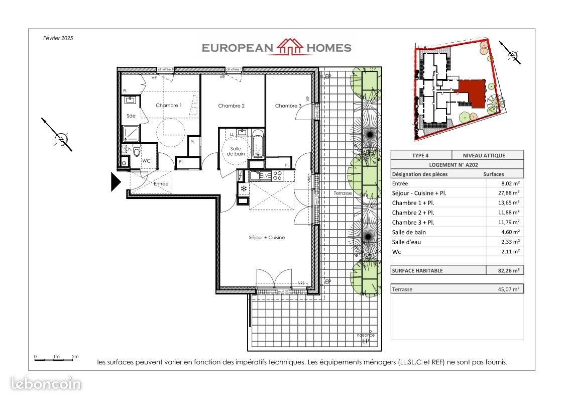 Appartement à vendre, 82m², La Chevrolière