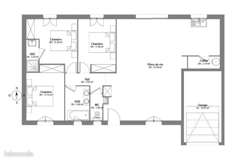 Maison à vendre, 95m², Roquemaure