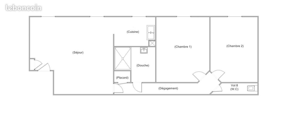 Appartement à louer, 60m², Saint-Yan