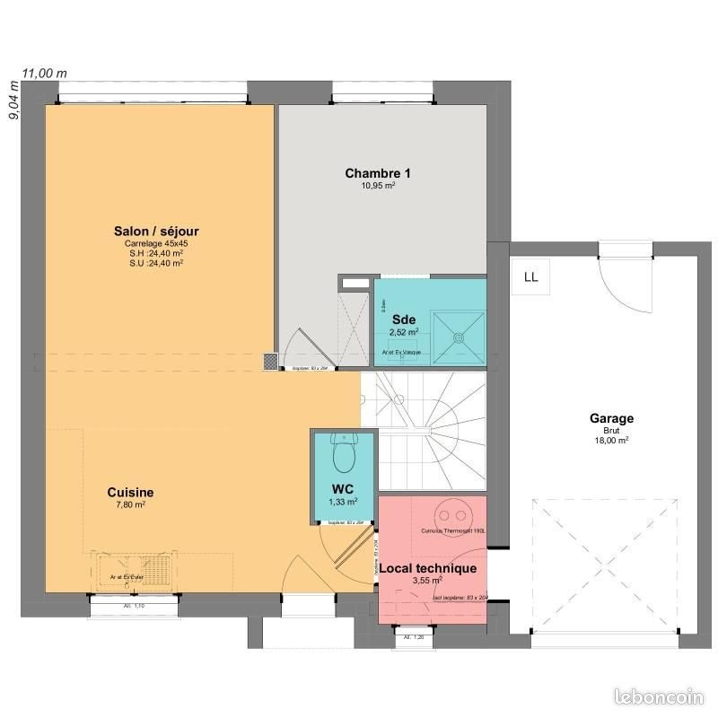 Maison à vendre, 82m², Saint-Hymer