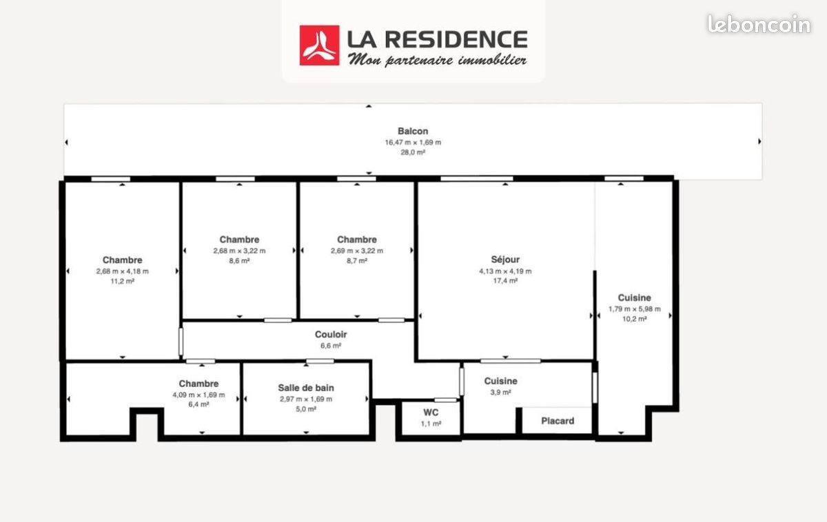 Appartement à vendre, 81m², Les Mureaux