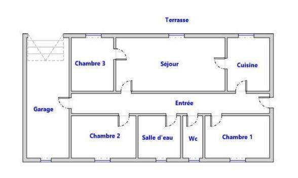 Maison à louer, 96m², Courry